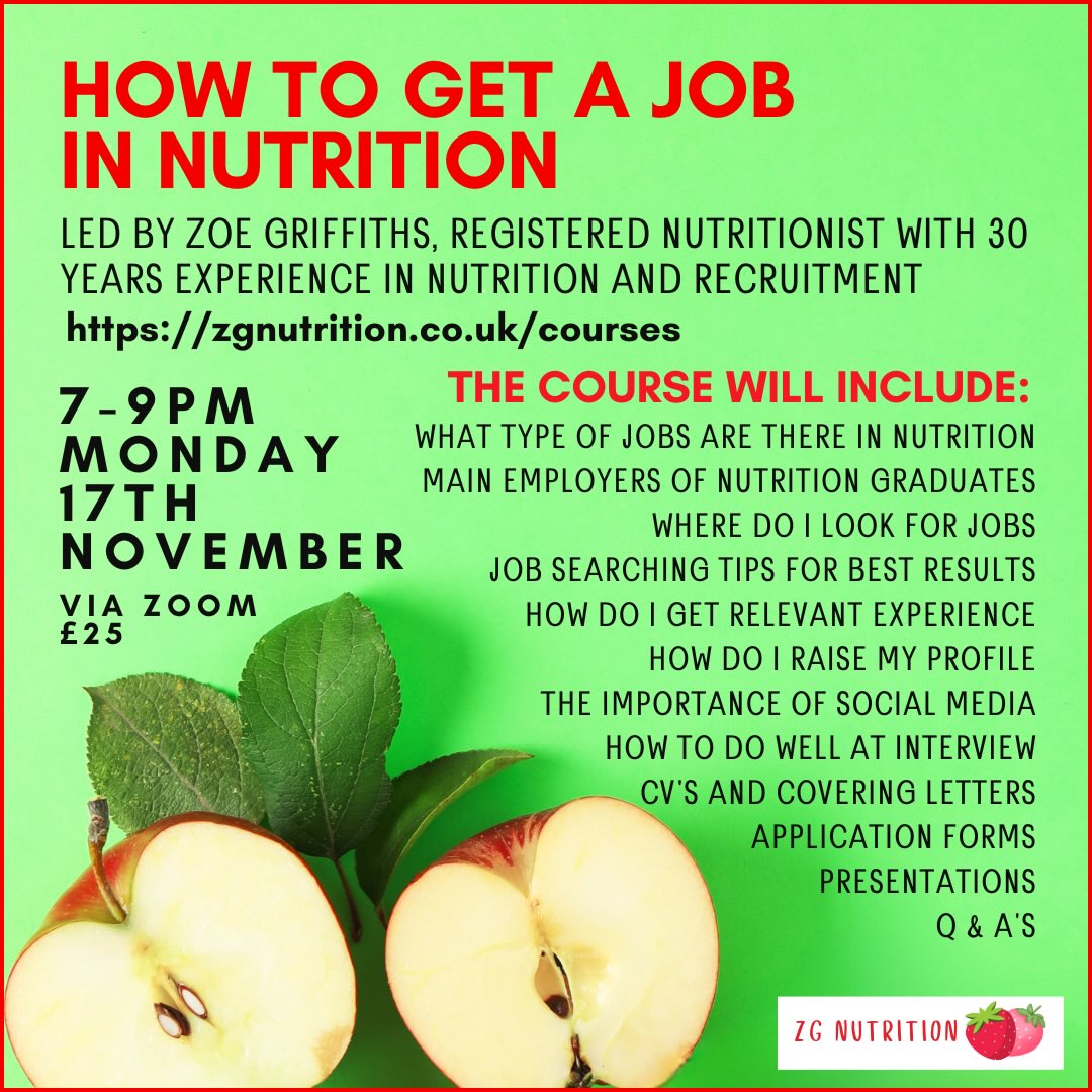 How to Get a Job in Nutrition Course