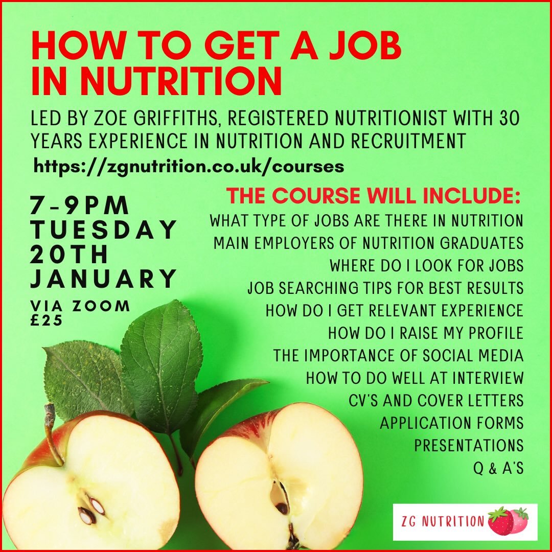 How to Get a Job in Nutrition Course