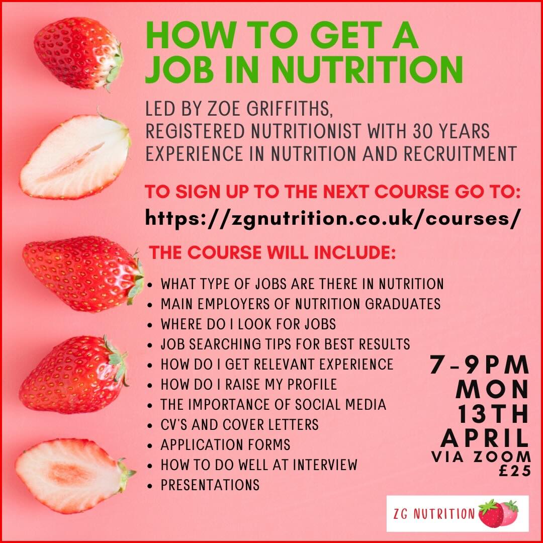 How to Get a Job in Nutrition Course