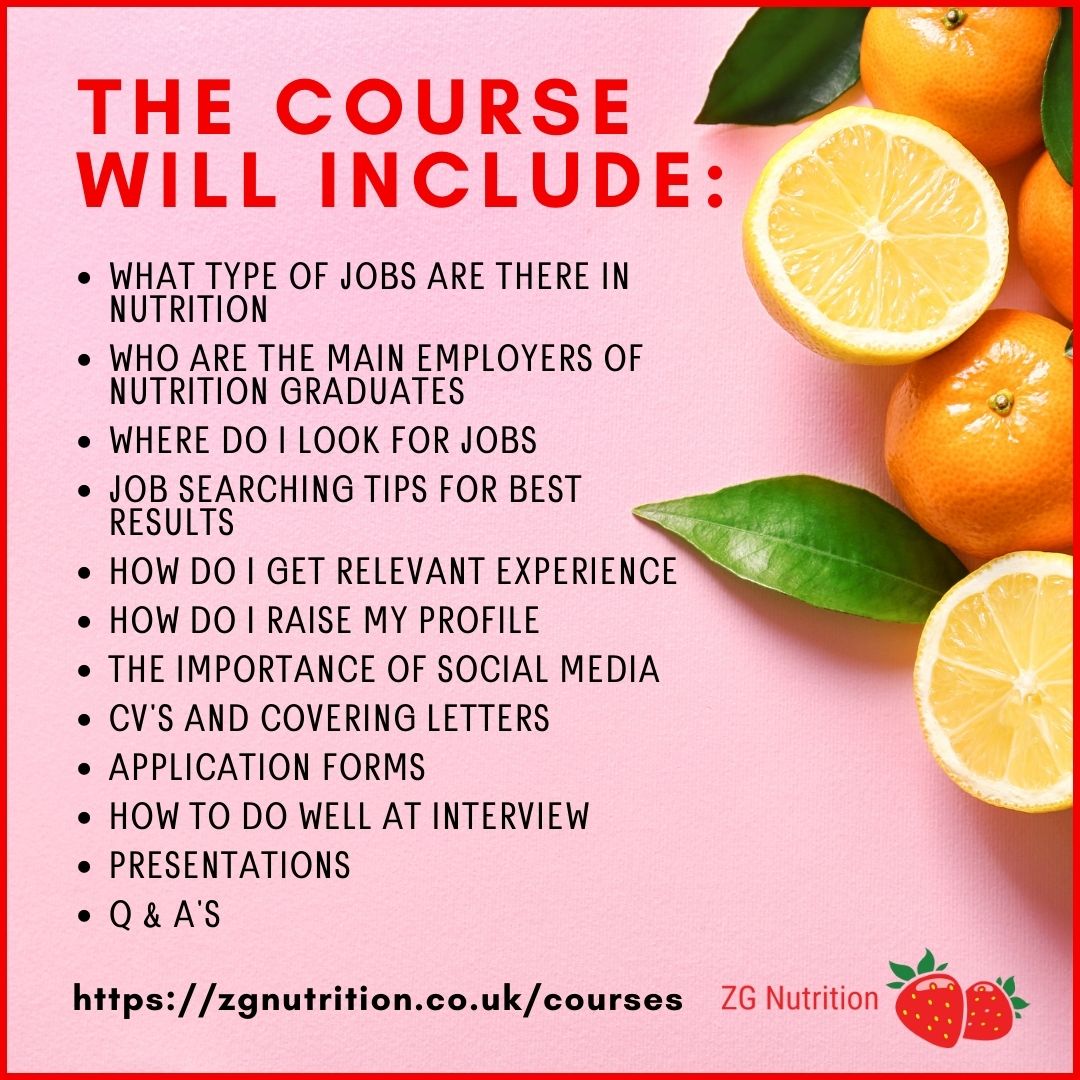 Courses ZG Nutrition