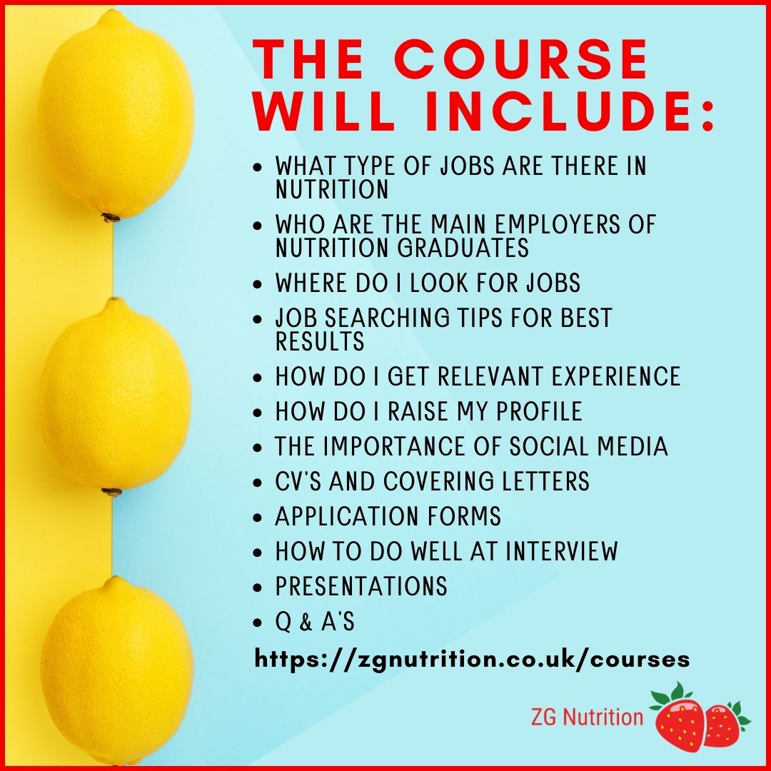 Courses ZG Nutrition